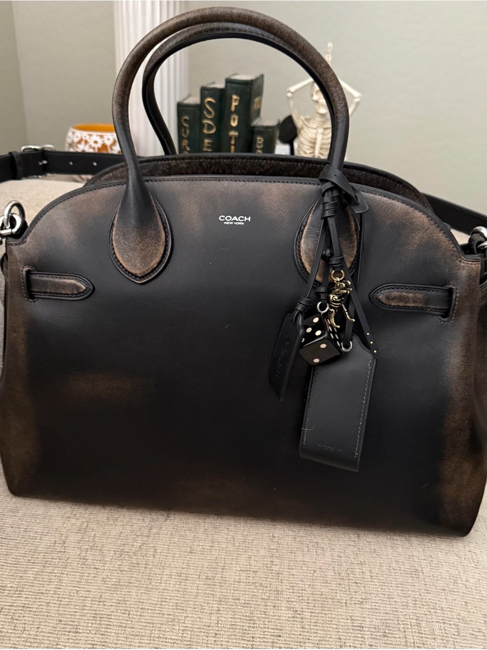 🤎 COACH SOFT EMPIRE CARRYALL 40 IN LOVED LEATHER 🤎